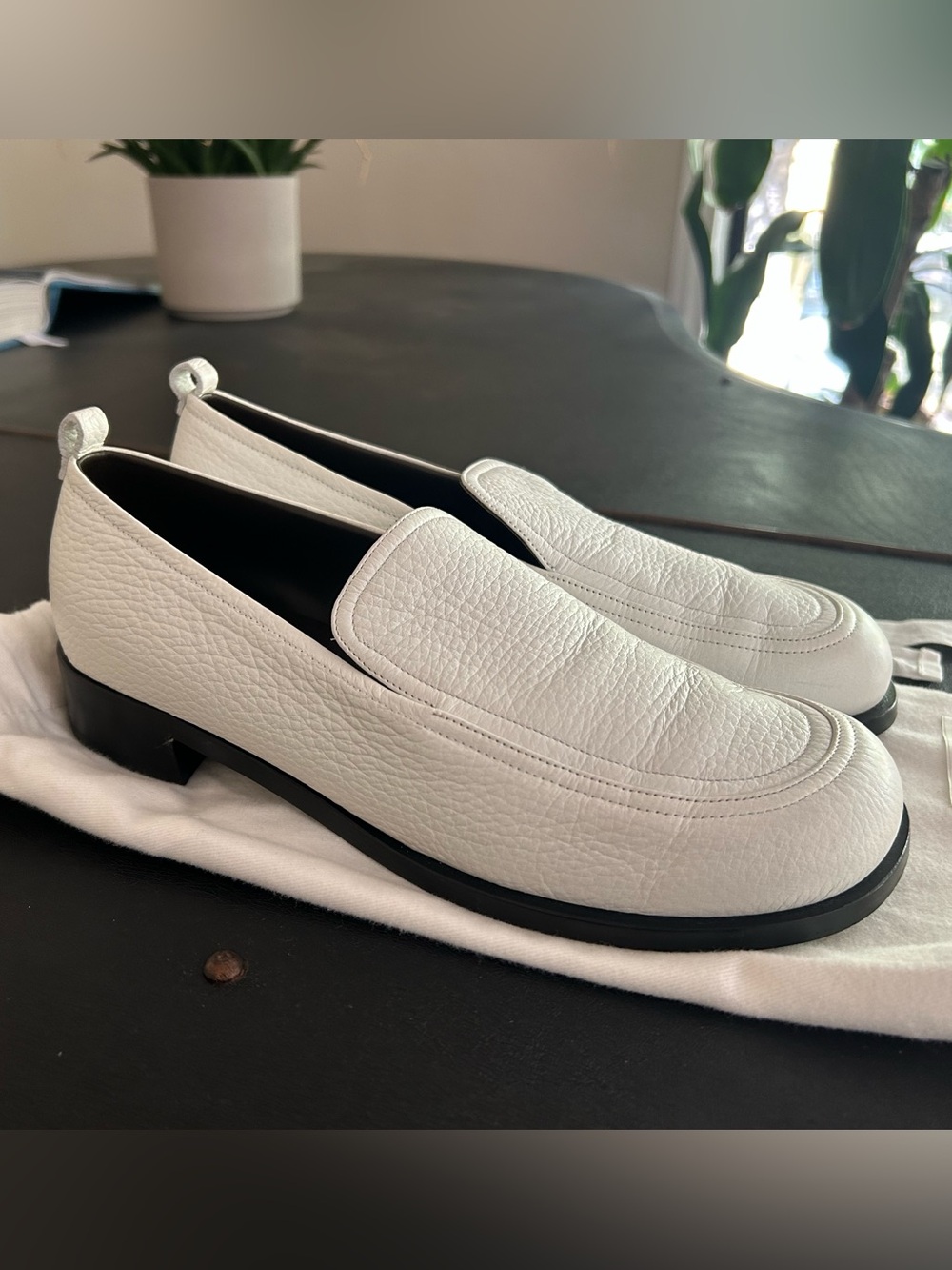 The Row Deerskin Penny Loafers Size 38 US 8